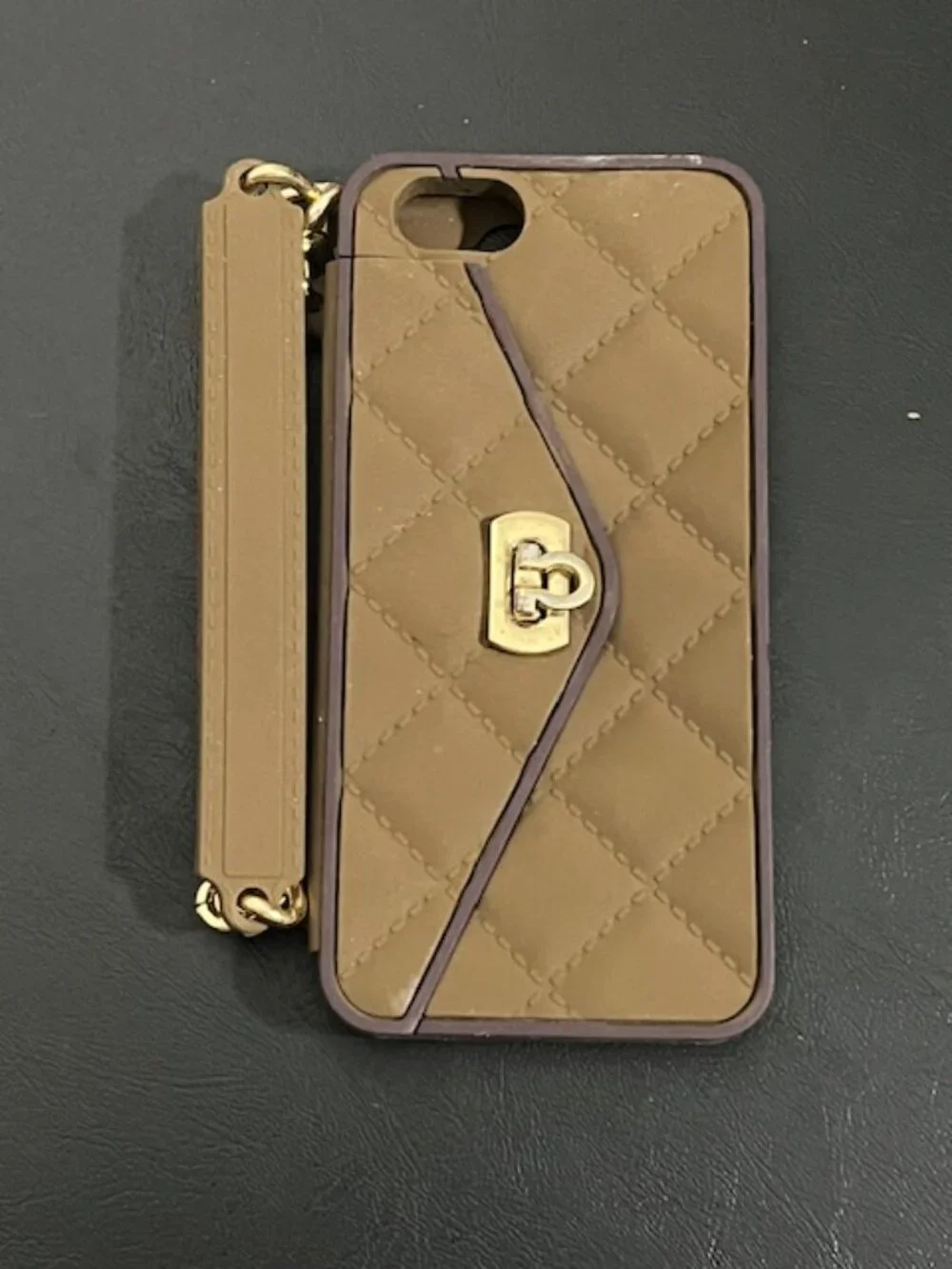 Brown Purse Case iPhone Holder